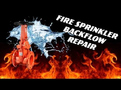 8" OS&Y PACKING GLAND REPAIR #backflowtesting #backflowpreventer #backflowrepair #firesprinkler