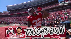 TreVeyon Henderson with the 40-yard house call!! 🎥: @CFBONFOX | Ohio State Buckeyes on 247Sports