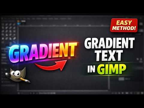 How to do gradient text in gimp | Gimp tutorial