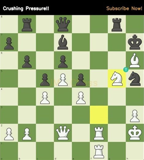 Crushing Pressure!! #chesschallenge #knightsacrifice #tacticstime