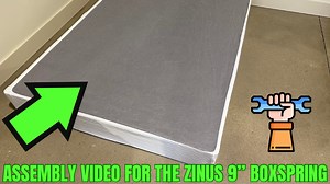 Watch ASSEMBLY VIDEO For The Zinus 9" Boxspring ﹙STEP BY STEP﹚ !! on Amazon Live