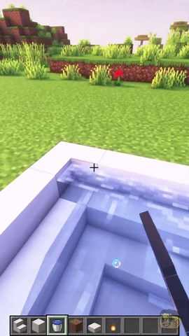 How to build a modern fountain in Minecraft