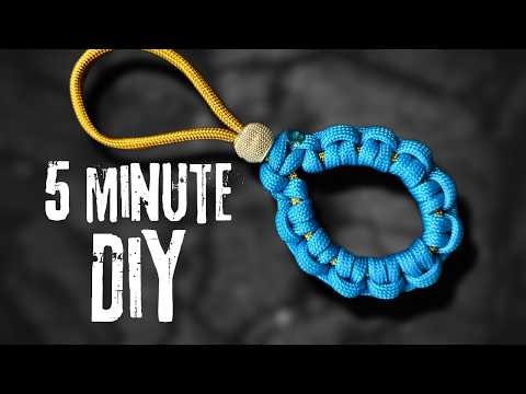 5 minute diy paracord keychain
