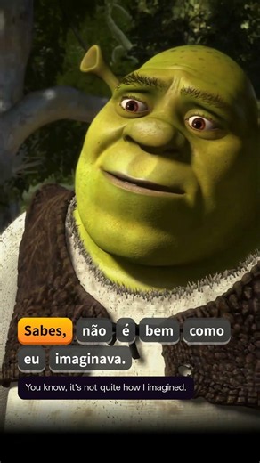 Learn Portuguese with Shrek 🎬 #learnportuguese #portuguesewithmovies #portuguese #languagelearning