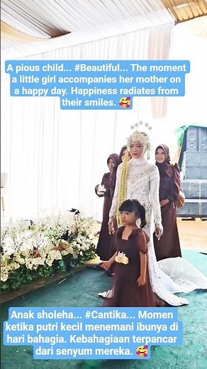 Sweet Moment: A Beautiful Bride and Her Little Princess! 💖#shorts