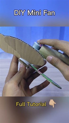 This Cardboard Fan Trick is Genius #DIY #fan #STEM #HowToMake #tablefan #scienceproject