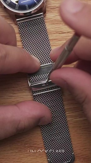 how to adjust the mesh band? cone check this out 😀#watchband #meshband #diywatch #diywatchclub #watchstraps