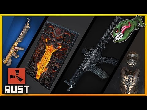 Rust Top Skins | Demon Door & Mosaic Doors, Basketball Rock, Leopard & Black Pearl Lr300 #45