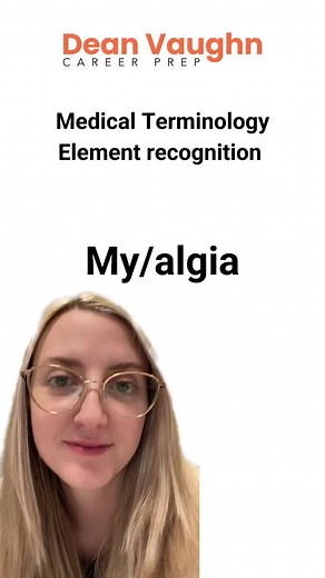 Medical terminology element recognition #medicine #medicalterminology #medicalstudent #learnontiktok #medtok #nurse #cna #doctor #humananatomy #medicalcoder #student #medicaltiktok #myalgia