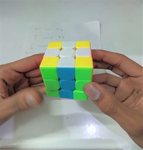 how to make gift box pattern on 3*3 cube