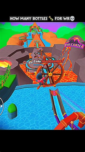 World Record Super Water Park In Just 5 Magic Bottles 🍾🔮 #stumbleguys#bottle#tipsandtricks#fyp#short