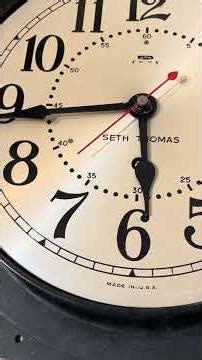 Seth Thomas WWII era 8” dial ships clock ticking & stopping