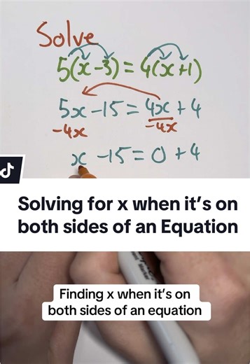 Solving for x in Algebraic Equations Effectively