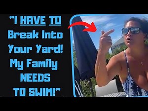 r/PettyRevenge - Karen Neighbors Won't Stop Trespassing! Gets Mad When Repeatedly Caught!