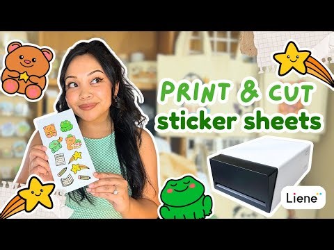Making Sticker Sheets: DIY with Liene PixCut S1 Printer + Cutter ✨