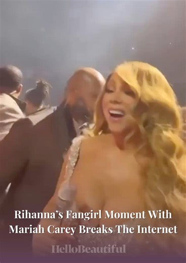 13K views · 229 reactions | Rihanna will forever be a girl’s girl. The Fenty mogul had an unforgettable moment with Mariah Carey this week at the Barclays Center, and fans can’t get enough. —> https://bit.ly/3BJnzcb More on #HelloBeautiful.com : @popbase | HelloBeautiful | Facebook