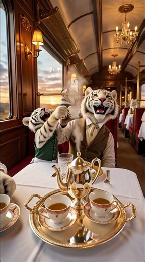 Bengal Tiger Train | #shorts #viral #3D animation #ai