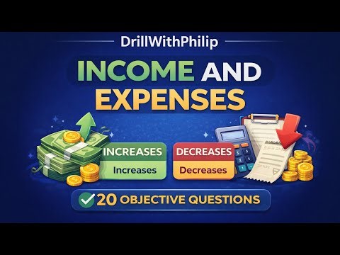 Income and Expenses – 20 WAEC Accounting Objective Questions (With Answers)