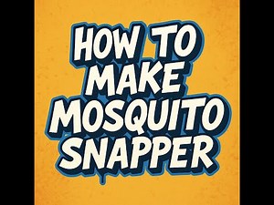 “How To Make Mosquito Snapper 🦟🔥 Step-by-Step Tutorial & Easy DIY Guide”