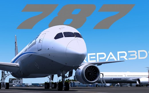 【P3D】787！QualityWings 787 初体验（Prepar3D 模拟飞行）