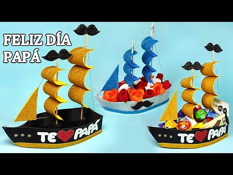 🎁REGALO ESPECIAL PARA EL DÍA DEL PADRE👔, BARCO VELERO FÁCIL de hacer con FOAMI ⛵- Ideas Fantásticas
