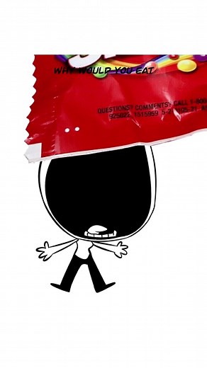 Why would you eat the wrapper!? 😅 #animationmeme #comedy #funnyvideos #meme #animation