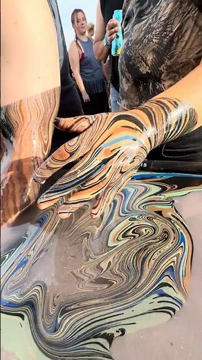 Body Marbling Paint Dip by BLVisuals at Watershed Festival 93