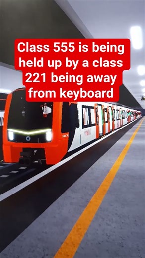 class 221 and metro class 555 is going to be 1 hour late #scr