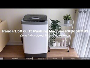 Panda 1.38 cu.ft Portable Automatic Washing Machine PAN638MH1