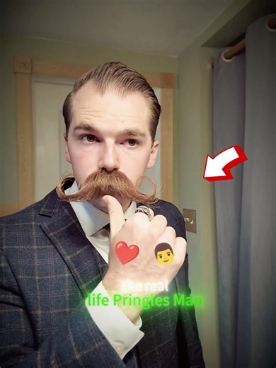 The Real-Life Pringles Man Has the CRAZIEST Mustache 😂