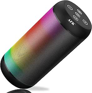 AFK Portable Bluetooth Wireless Speaker, Loud Speaker Stereo Sound for Party, Home, Outdoor Black
