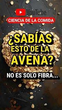 ¿Sabías ESTO de la AVENA? No es solo FIBRA... 🫨🥣💖 #alimentossanos