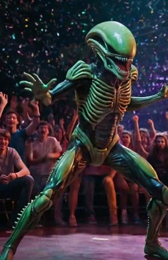 Alien vs Predator: Dance Battle of the Galaxy 🔥#shorts #predator #alien #animation
