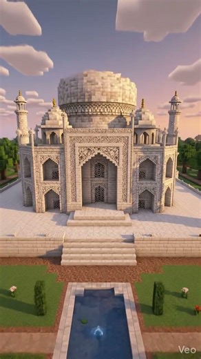 Minecraft taj mahal time laps