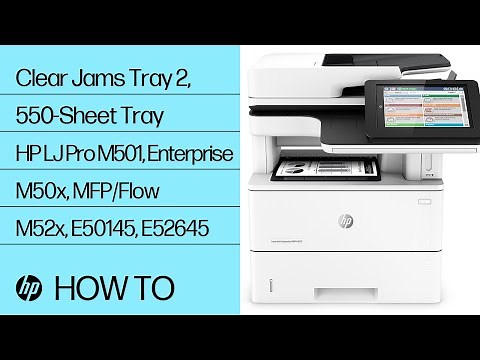Clear Jams Tray 2, 550-Sheet Tray | HP LJ Pro M501, Enterprise M50x, MFP/Flow M52x, E50145, E52645