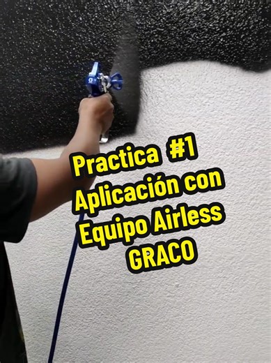 Practicando con mi Airless #graco #airless #trabajo #pintor #arquitecto @Graco @Graco Contractor Equipment