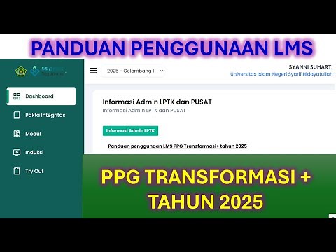 Panduan Penggunaan LMS PPG Transformasi+ Kemenag Tahun 2025