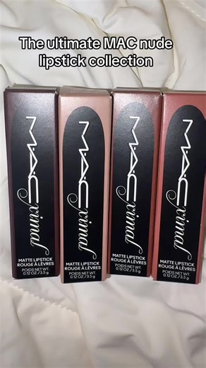 The MAC Iconic Nude Lipstick Vault features four of MAC’s most loved nude shades: Folio, Iconic Photo, Bare Macximal, and Yash. These creamy MAC lipsticks deliver rich color, smooth application, and the perfect nude for every look—from soft everyday glam to bold brown nude lips. A must-have set for any MAC lover. 💄 #maccosmetics #tiktokshopcreatorpicks #tiktokshopspringglowup #tiktokshopstockup