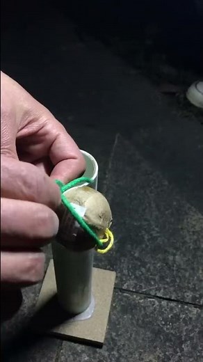 Lighting artillery shells fireworks