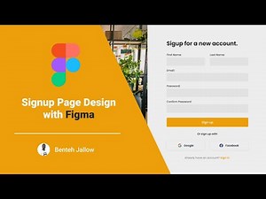 How to design a Signup Page using Figma