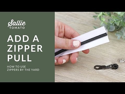 Add Zipper Pull on Raw End of Tape Tutorial