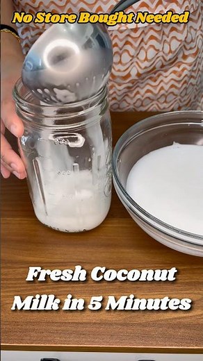 How to Make Coconut Milk at Home | Fresh, Easy & 2 Ingredients! #coconutmilk #easyrecipe