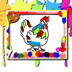 Chicken Coloring Book: Play Chicken Coloring Book online for free now.