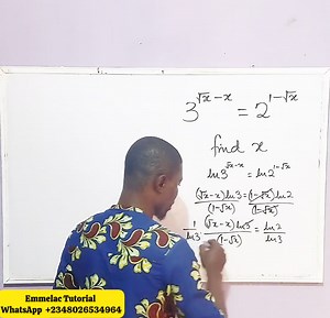 13 reactions | Exponential Equation involving different Bases. | Emmelac Tutorial | Facebook