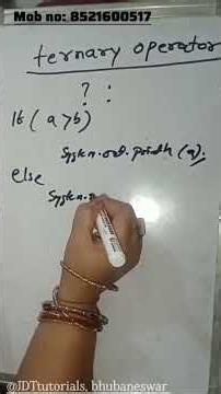 ternary operator #bluej #class9 #icse #class10 in english @jdt_tutorials #2027 #computer #boardexam