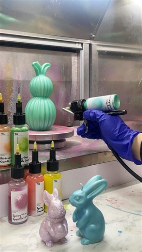 🎨 Instant color switch with our Zero-Clean Modular Airbrush #boowannicole #candleart