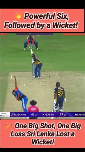 🏏 Sri Lanka’s Six Turned Into a Shocking Wicket! 😱