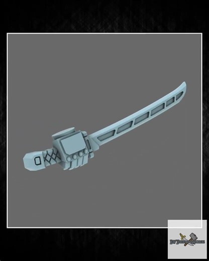 From BW Terrain & Forge: Cyber Samurai Techno Katana Type A RIGHT X 10