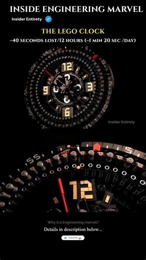 Japan Built a Real Clock Using LEGO 🧱⏱️ #tech #engineering #techinnovation