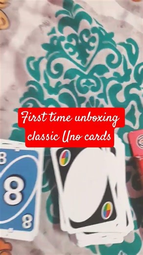 first time unboxing classic Uno card